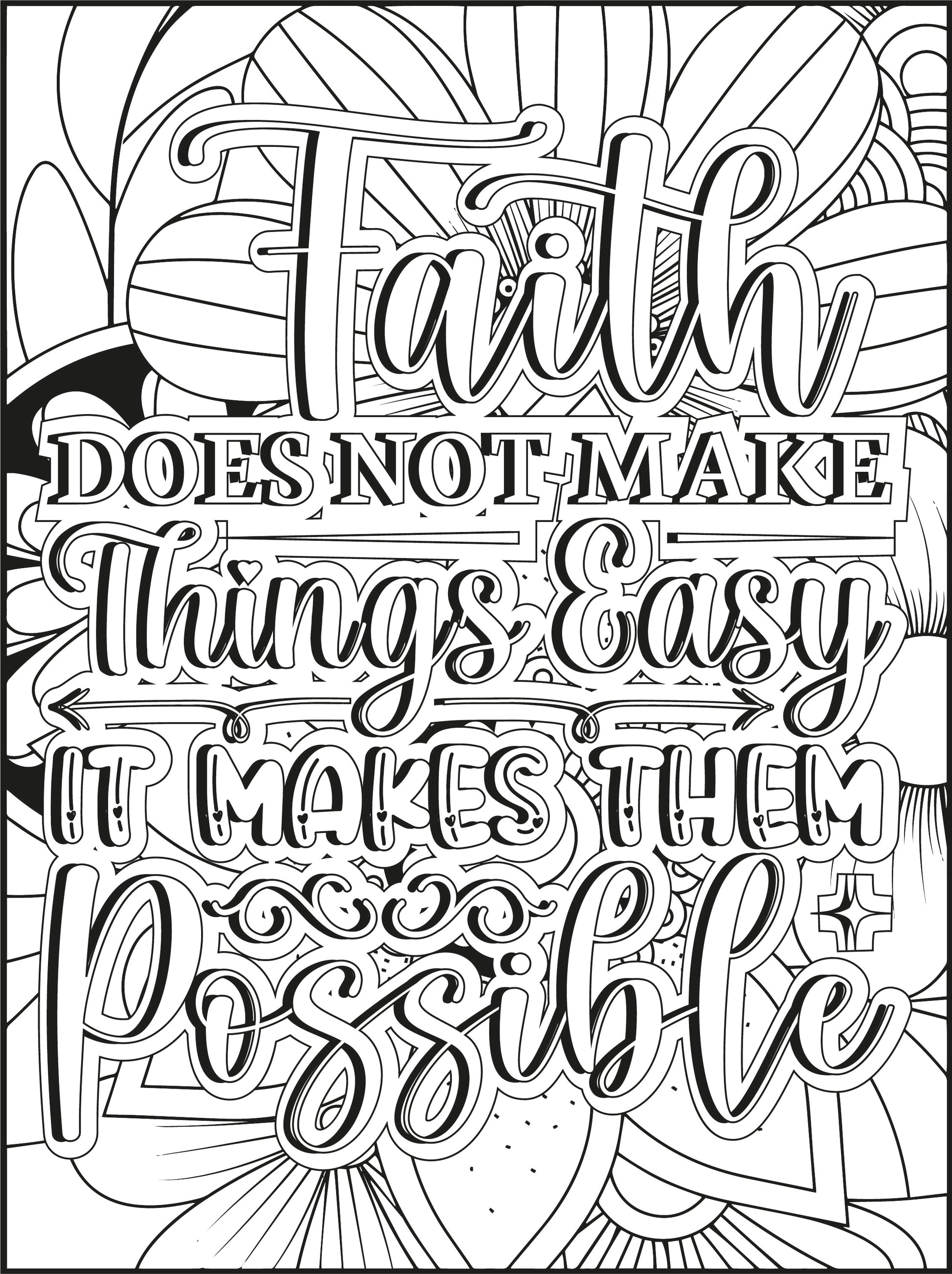 Digital Download | Dream Big & Color: 100 Inspirational Quote Coloring Pages