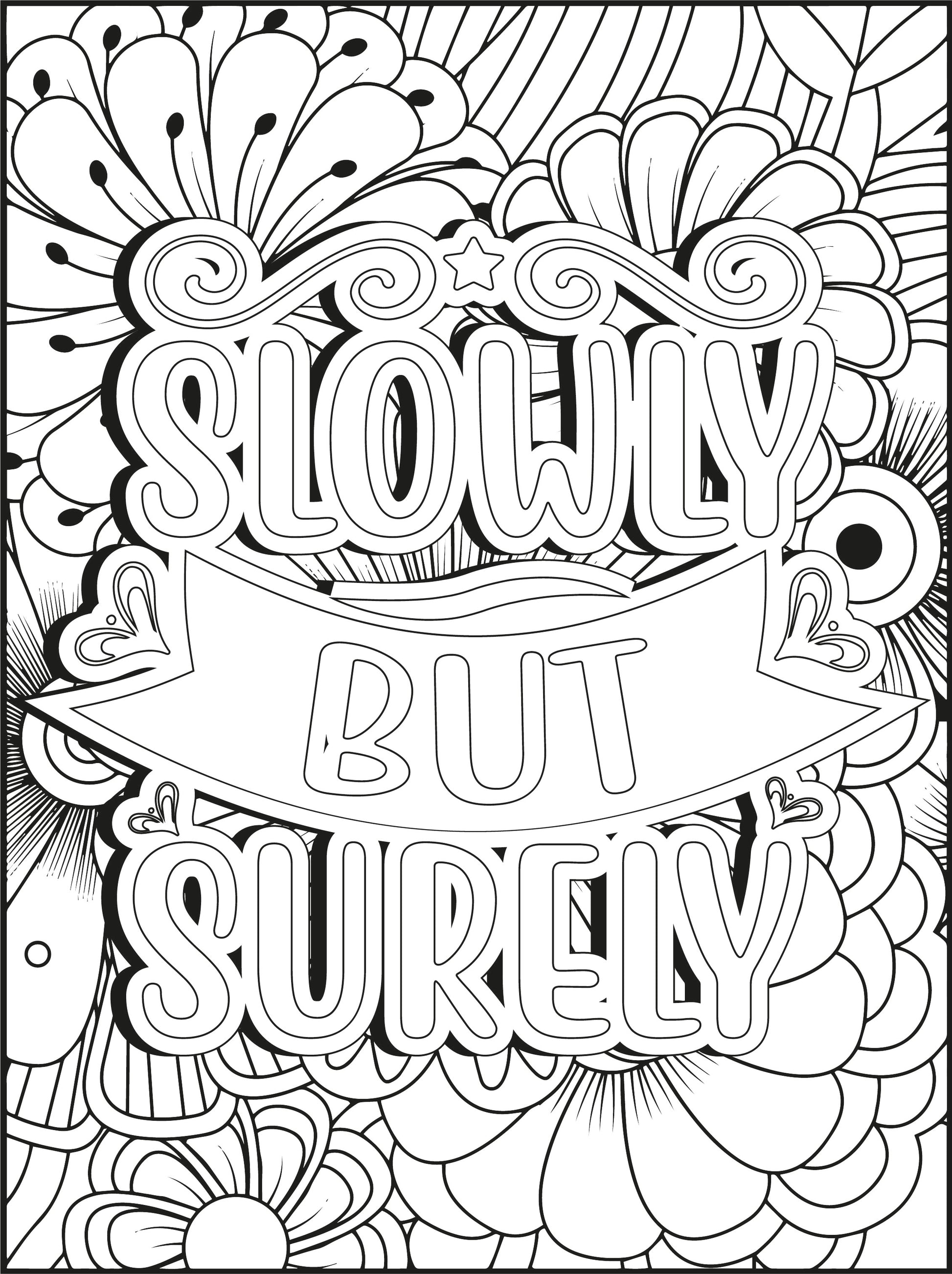 Color Your Motivation: 100 Inspirational Quote Coloring Pages