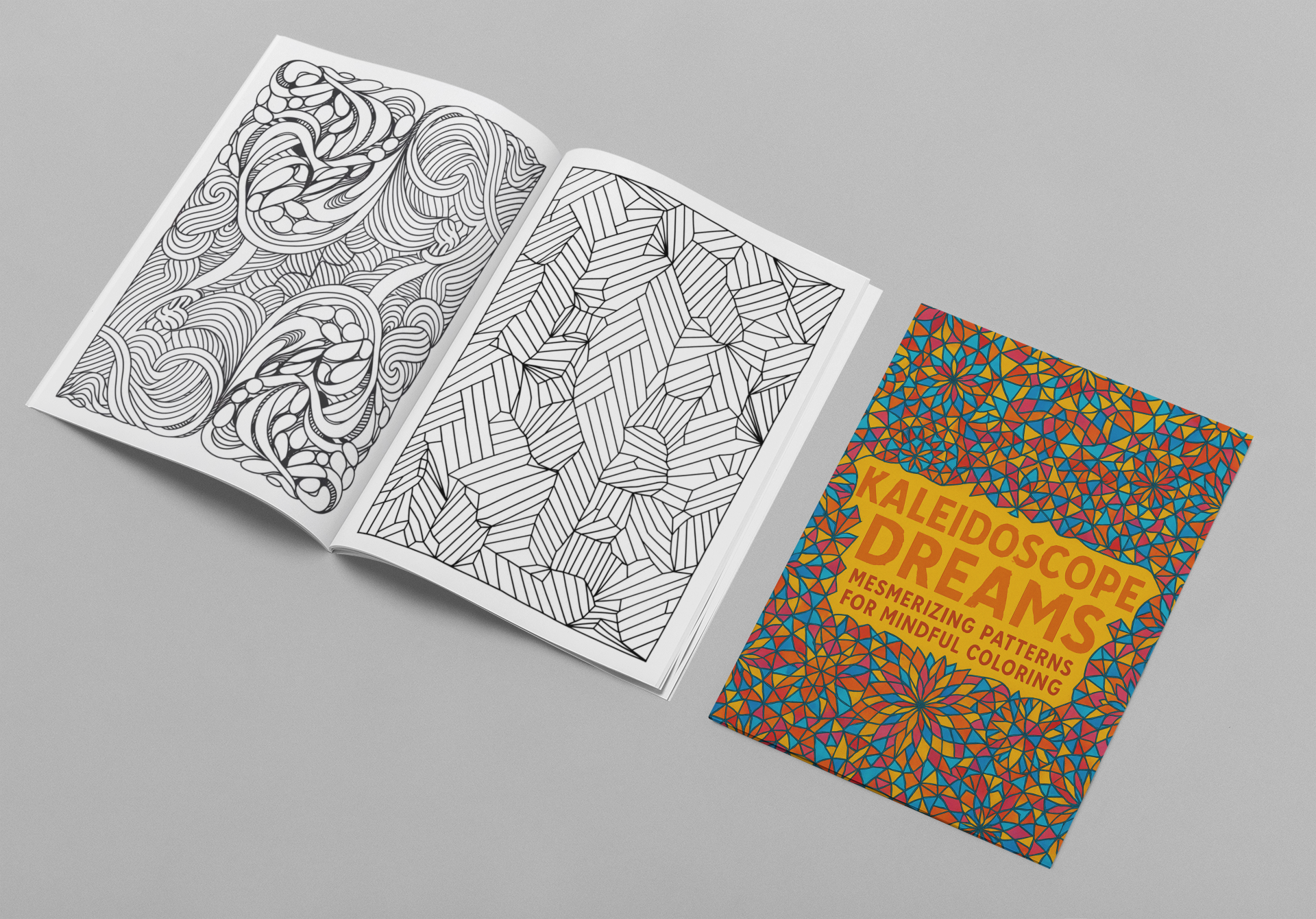 Digital Download| Kaleidoscope Dreams: Mesmerizing Patterns for Mindful Coloring