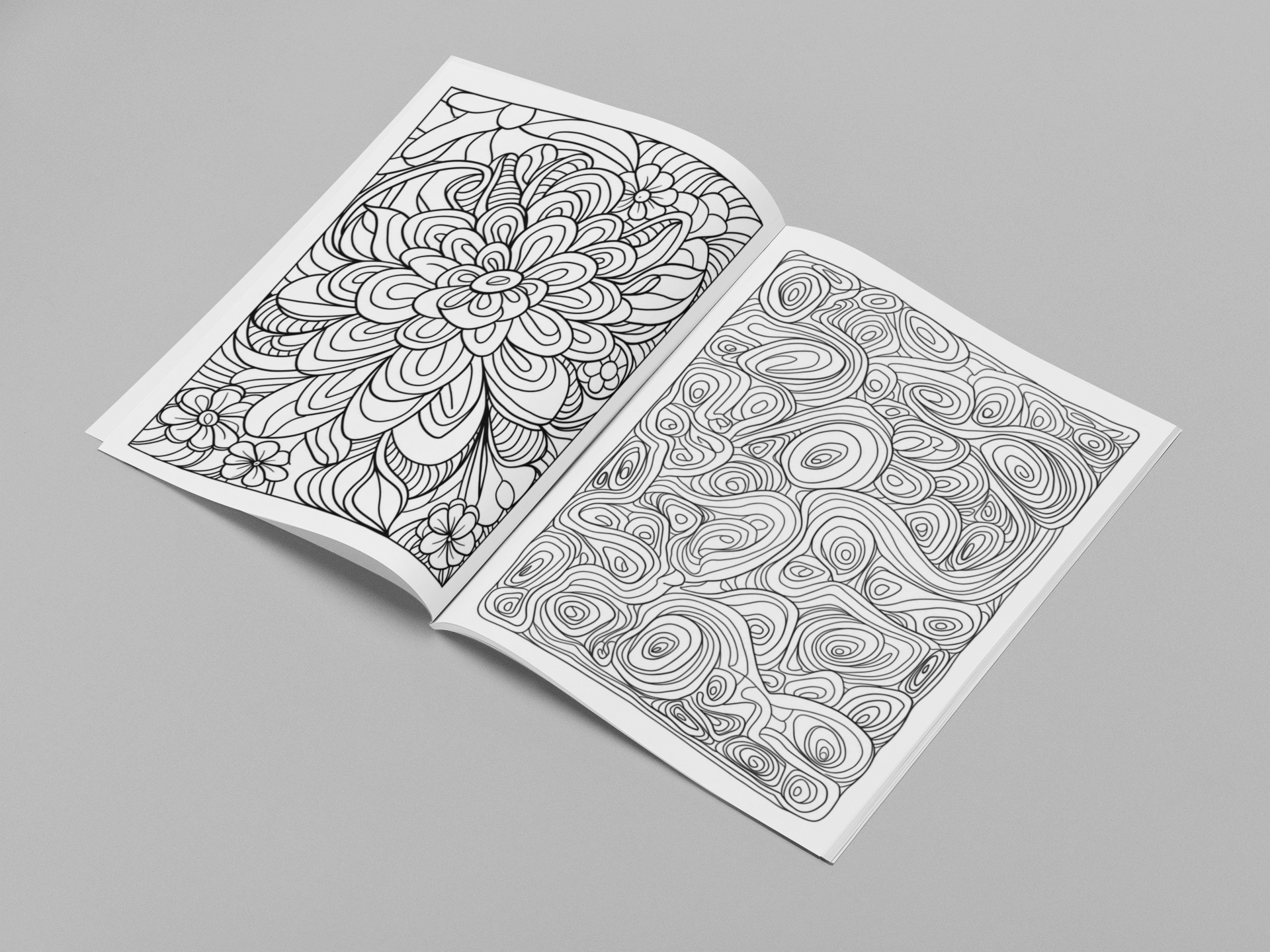 Digital Download| Kaleidoscope Dreams: Mesmerizing Patterns for Mindful Coloring