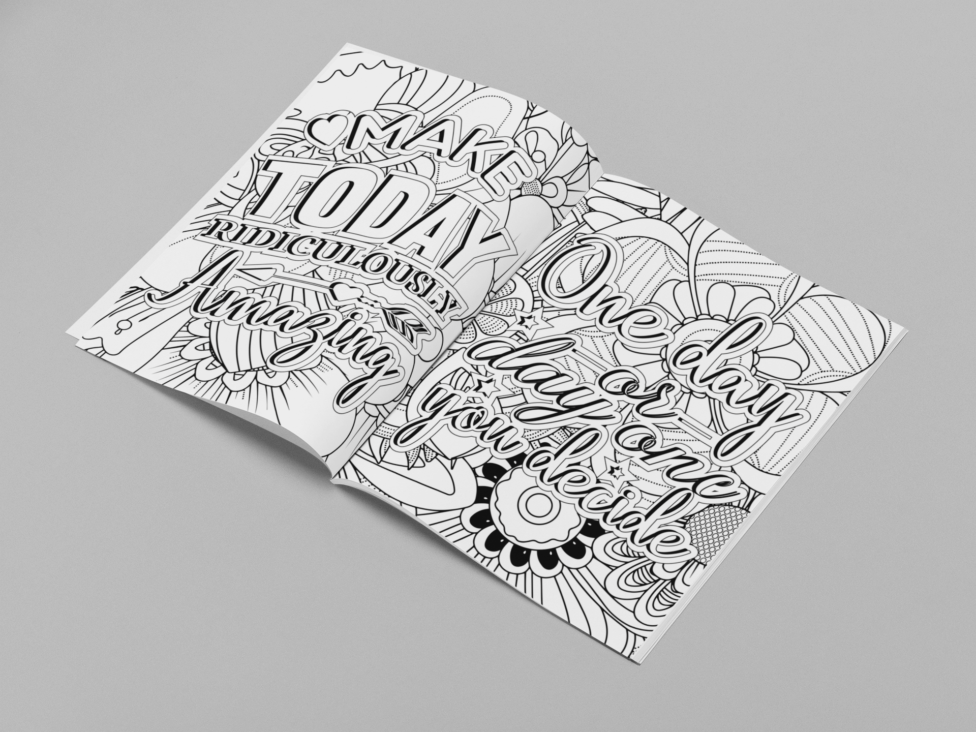Believe & Create: 100 Inspirational Quote Coloring Pages