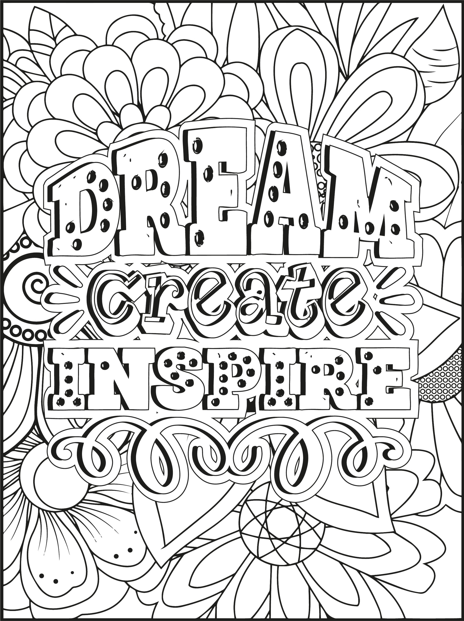 Color Your Motivation: 100 Inspirational Quote Coloring Pages