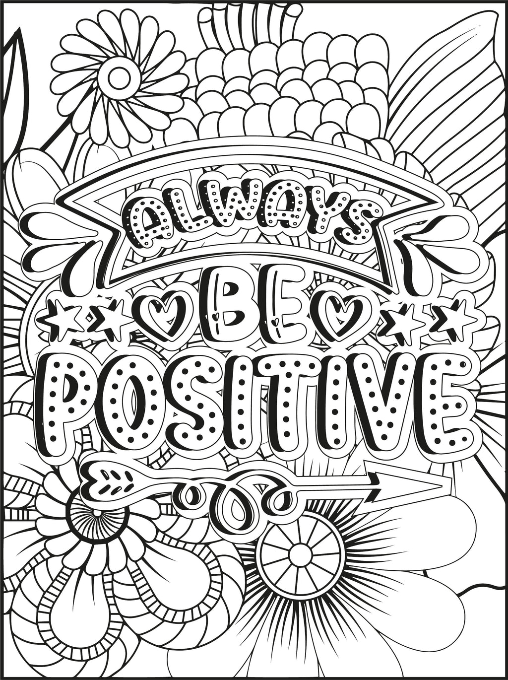 Digital Download | Dream Big & Color: 100 Inspirational Quote Coloring Pages