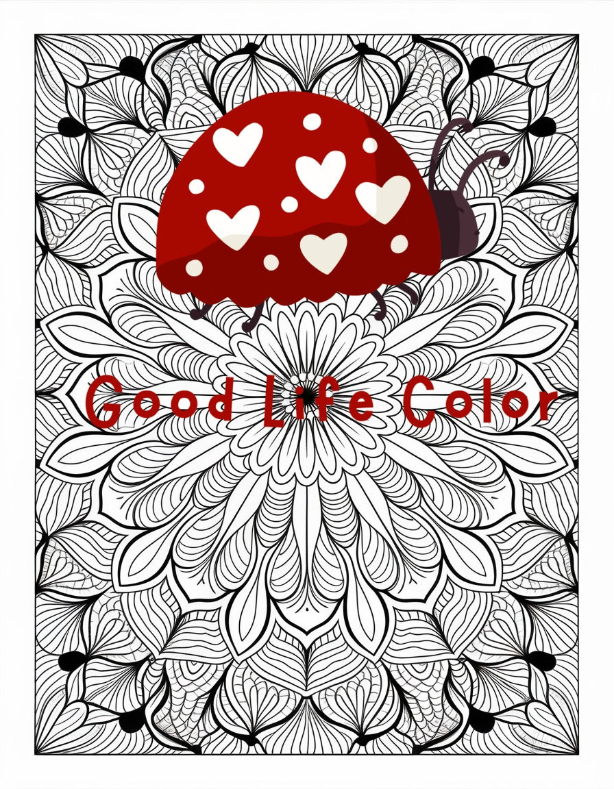 Petal-Burst Geometric Mandala Coloring Page | Mindfulness PDF Printable for Adults