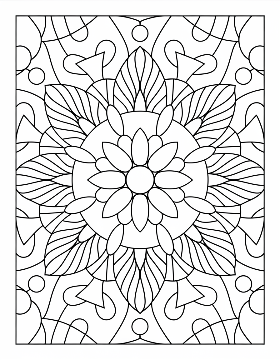 Mandala Coloring Collection — 100 Pages for Adults