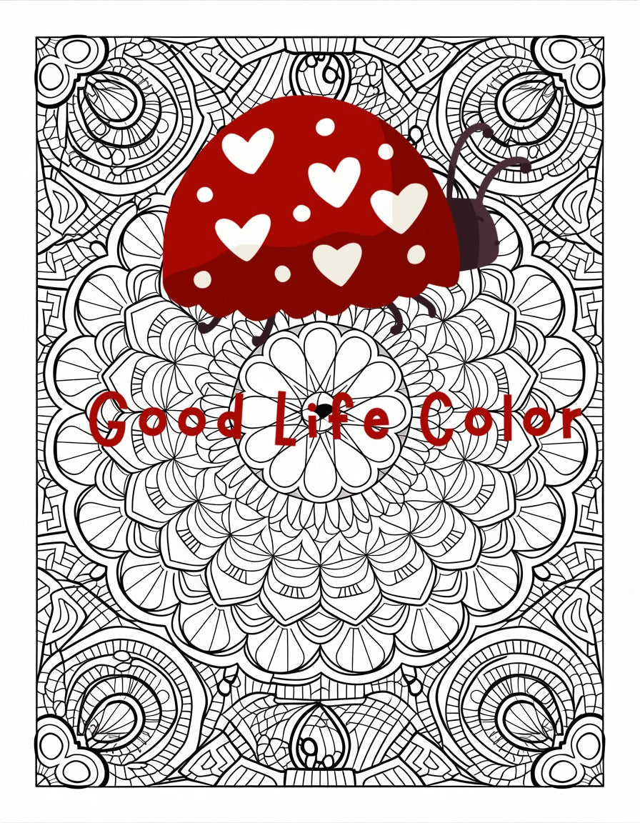 Digital Download| $.99 Digital Pages| Blooming Mandala Design | Flower Coloring Sheet