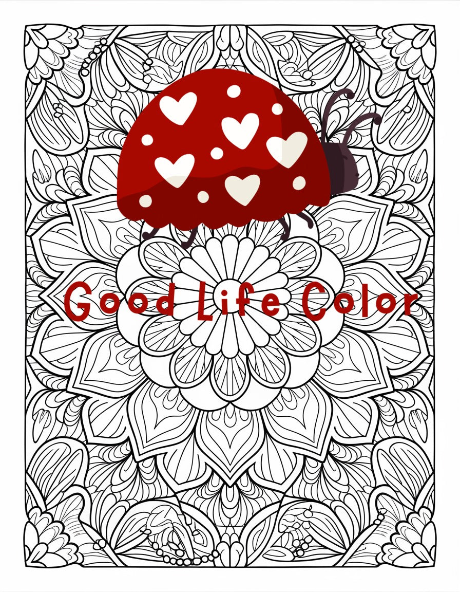 Scalloped Chrysanthemum Mandala Coloring Page | Mindfulness PDF Printable for Adults