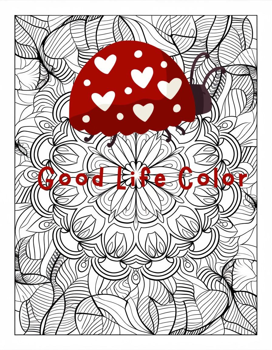 Sun-Wheel Tree of Life Mandala Coloring Page | Mindfulness PDF Printable for Adults