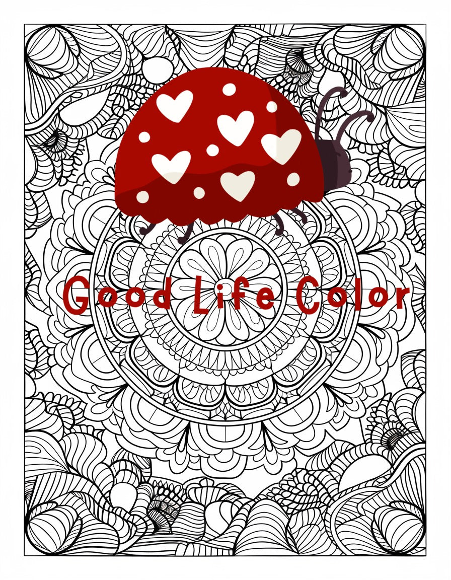 Digital Download| $.99 Digital Pages| Botanical Mandala Circle | Plant Pattern Download