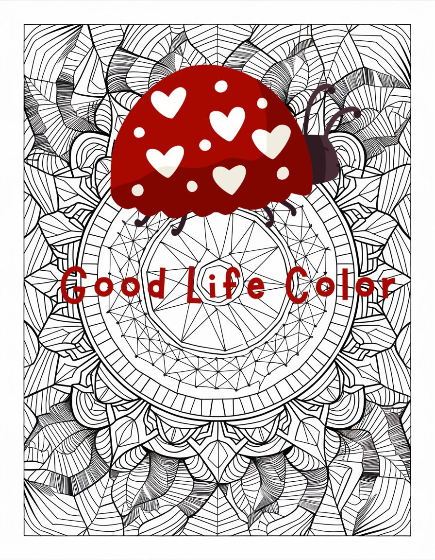 Vine-Bordered Tree of Life Mandala Coloring Page | Mindfulness PDF Printable for Adults