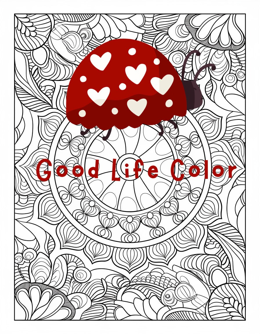 Horned-Crown Tree of Life Mandala Coloring Page | Mindfulness PDF Printable for Adults