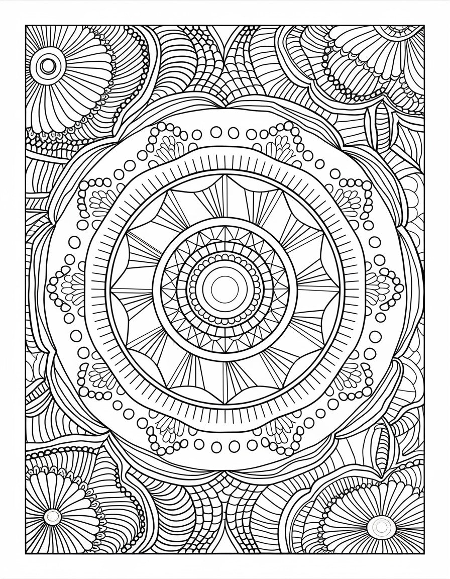 Mandala Magic: A Journey of Color and Calm