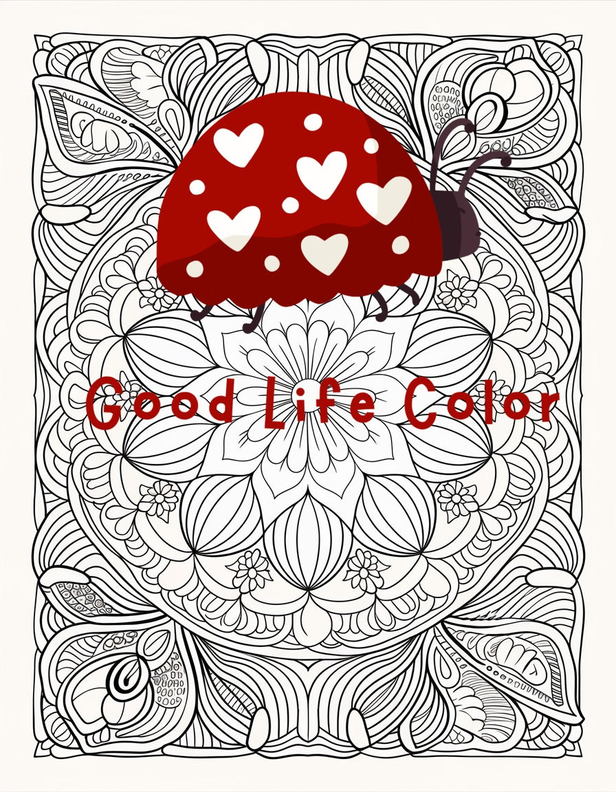 Digital Download| $.99 Digital Pages| Circular Mandala Pattern | Meditation Coloring Page 2