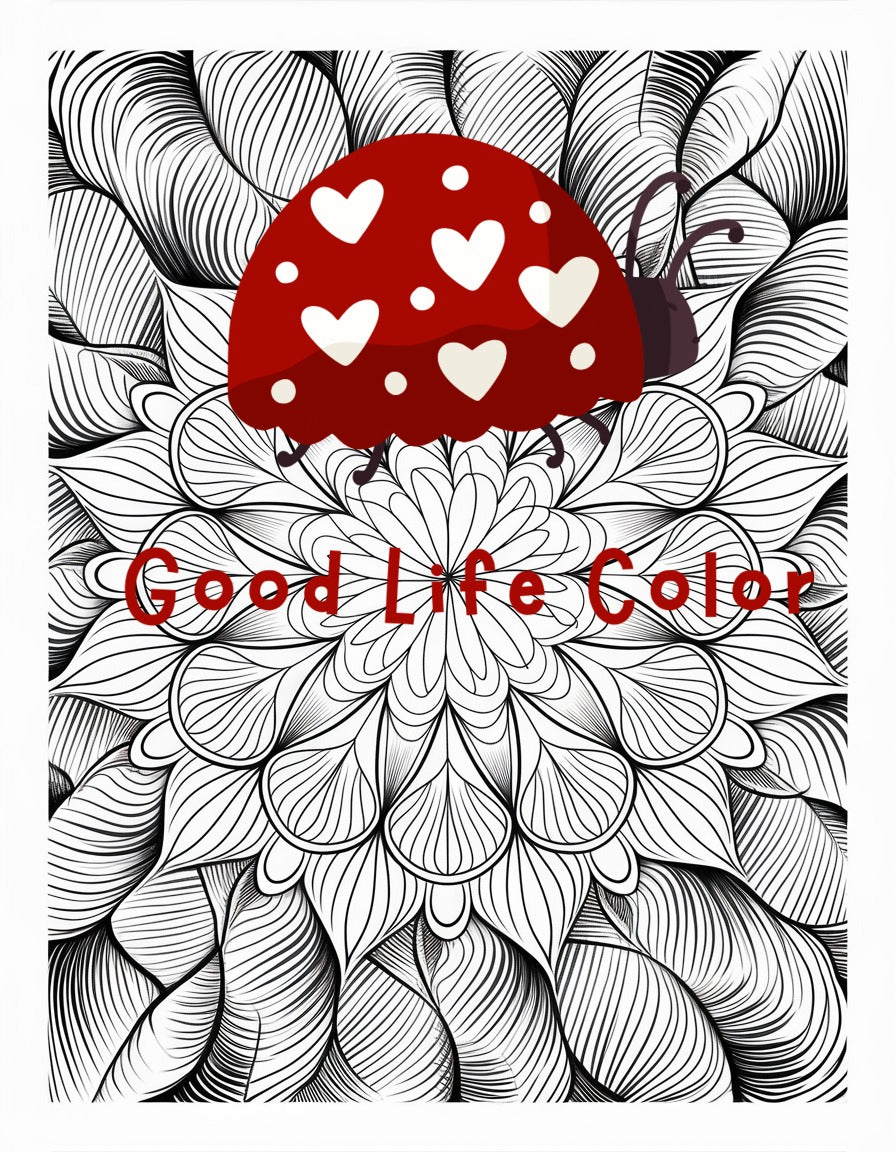 Wave-Flow Mandala Coloring Page | Mindfulness PDF Printable for Adults