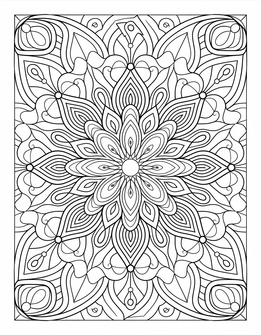 Mandala Coloring Collection — 100 Pages for Adults