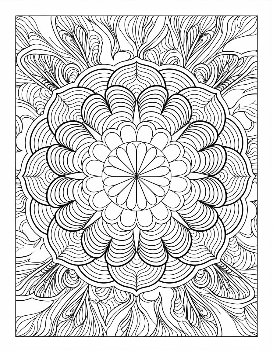 Mandala Magic: A Journey of Color and Calm