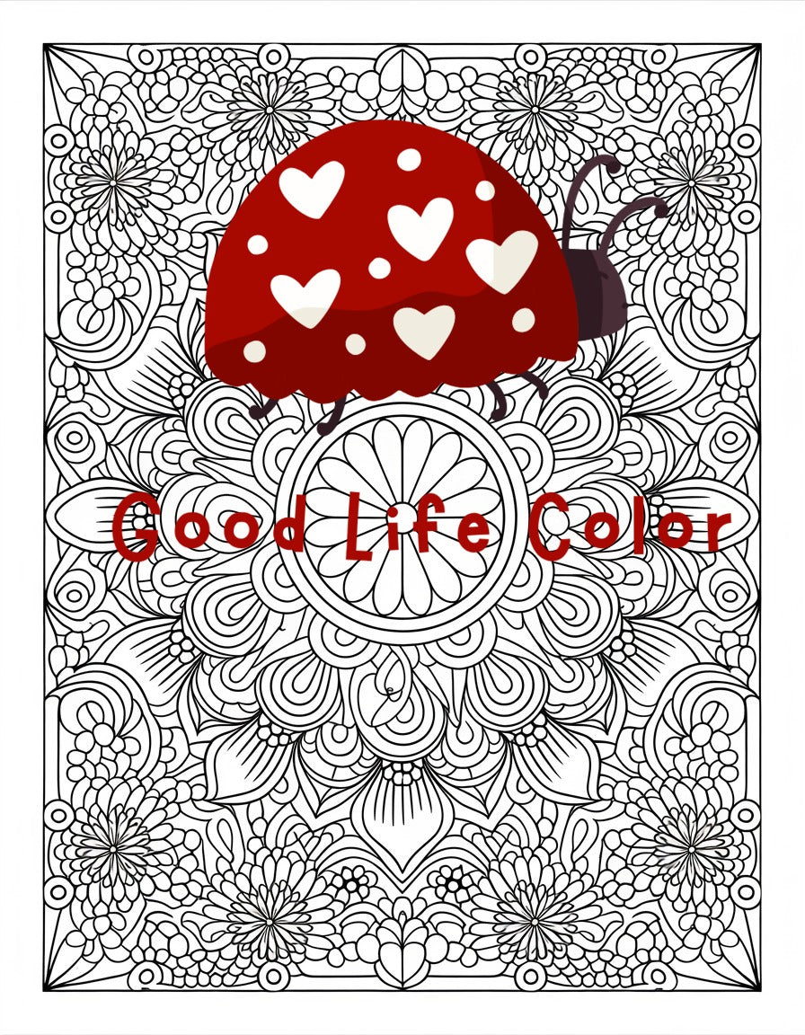 Open-Window Mandala Coloring Page | Mindfulness PDF Printable for Adults