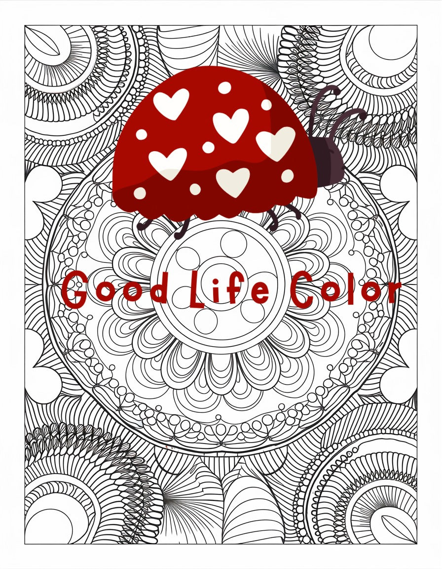 Drift-Cloud Mandala Coloring Page | Mindfulness PDF Printable for Adults