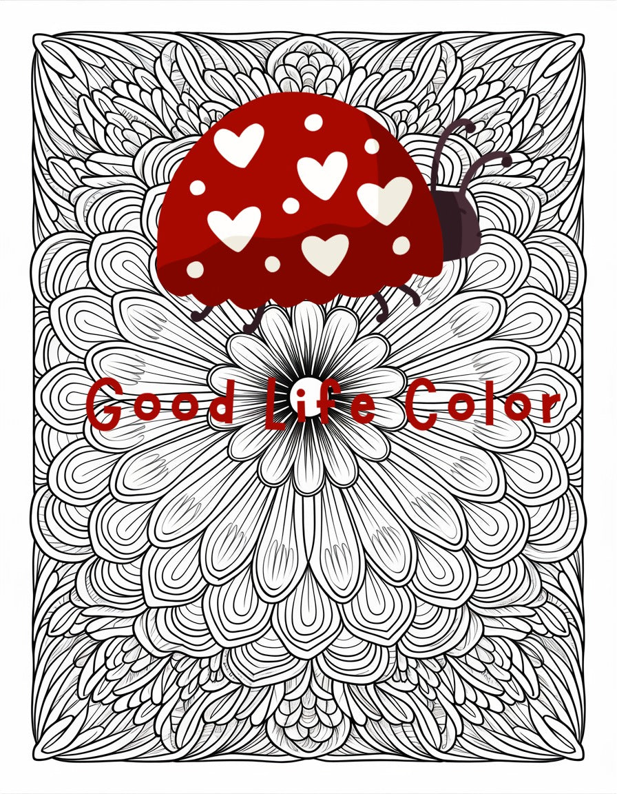 Digital Download| $.99 Digital Pages| Harmony Mandala Design | Balance Coloring Sheet
