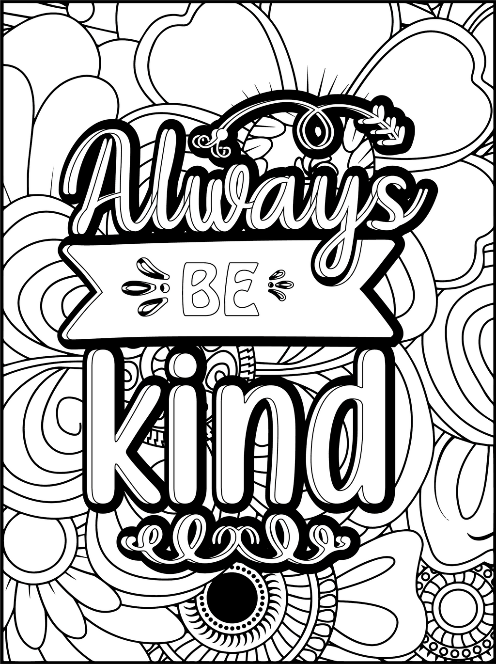 Digital Download| Believe & Create: 100 Inspirational Quote Coloring Pages