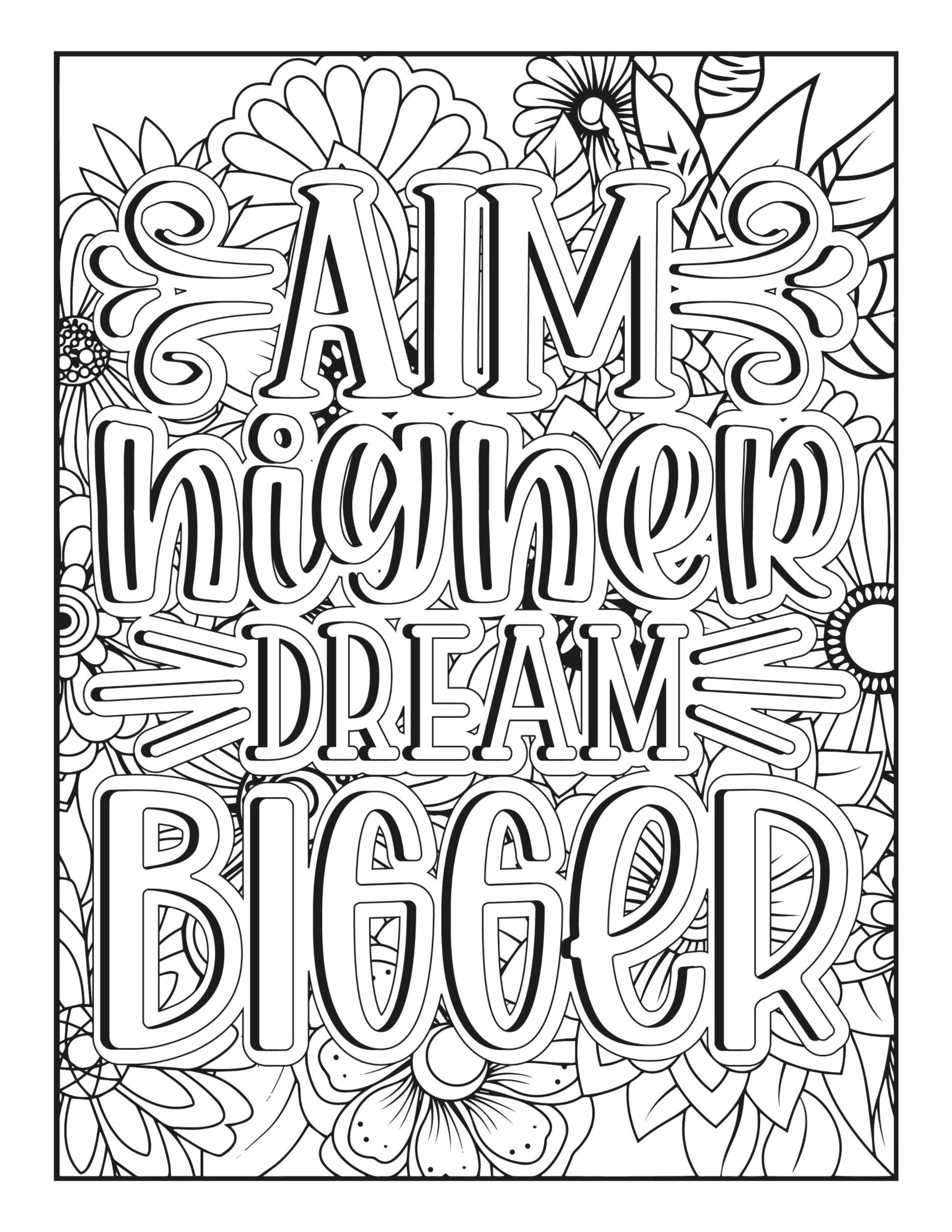 You Are Enough: 100 Inspirational Quote Coloring Pages