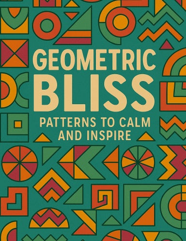 Geometric Bliss — geometric pattern coloring book