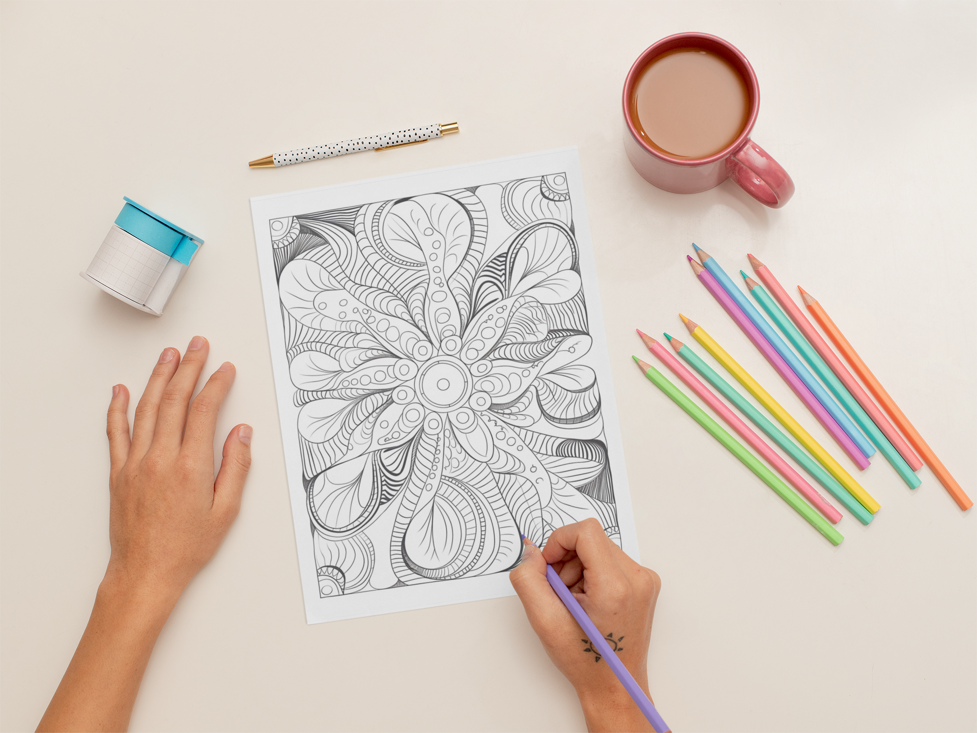 Geometric Bliss: Patterns to Calm and Inspire