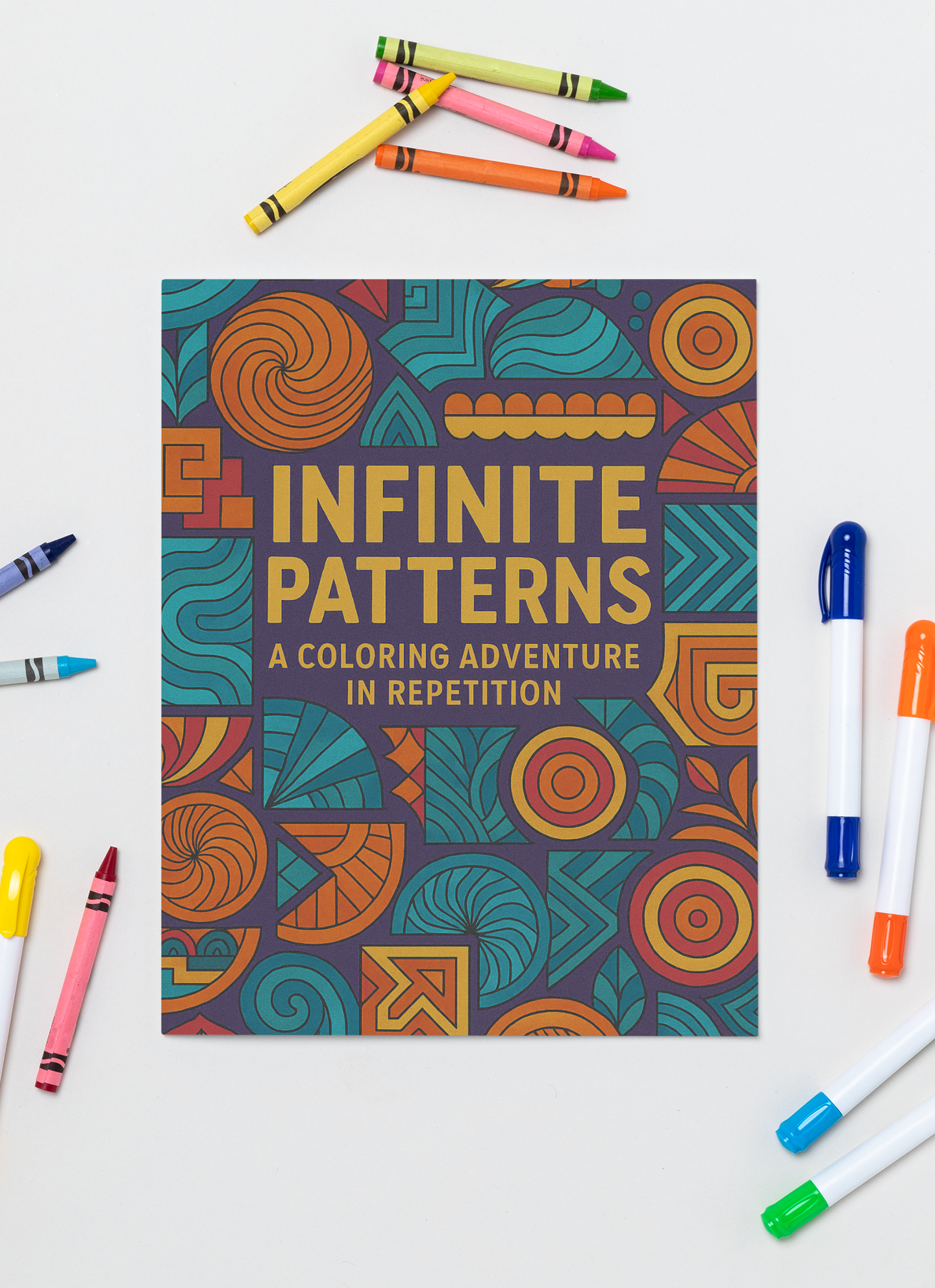 Infinite Patterns — repeating pattern coloring book