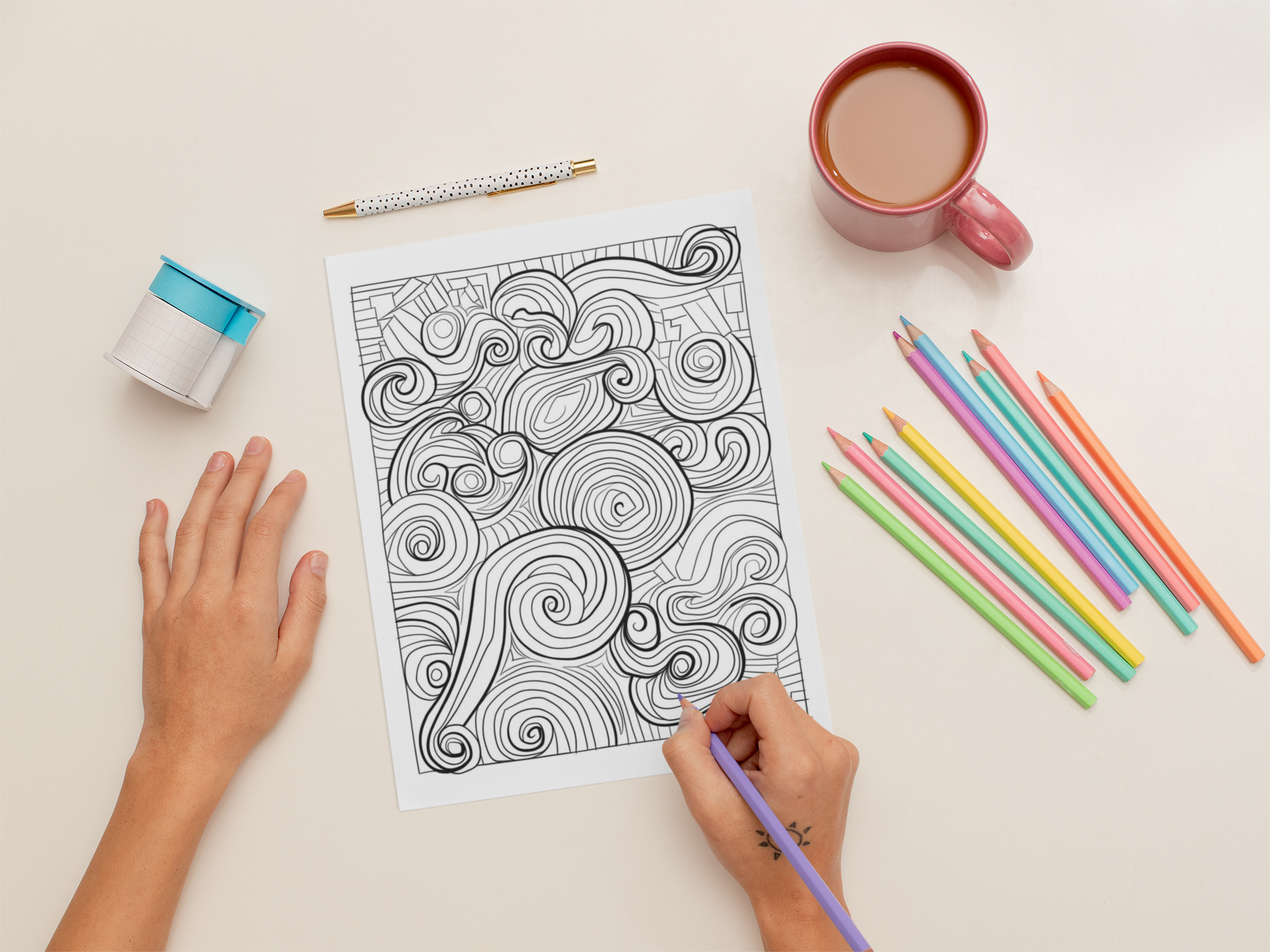 Kaleidoscope Dreams: Mesmerizing Patterns for Mindful Coloring