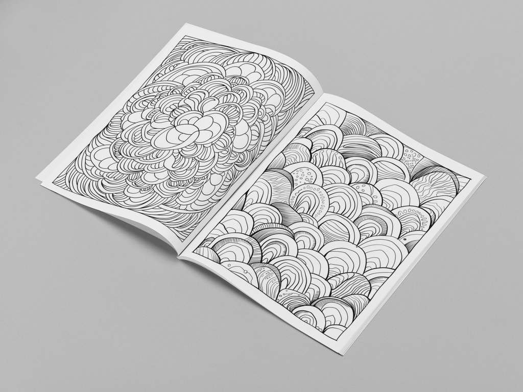 Digital Download| Line & Loop: Playful Patterns for Relaxing Coloring