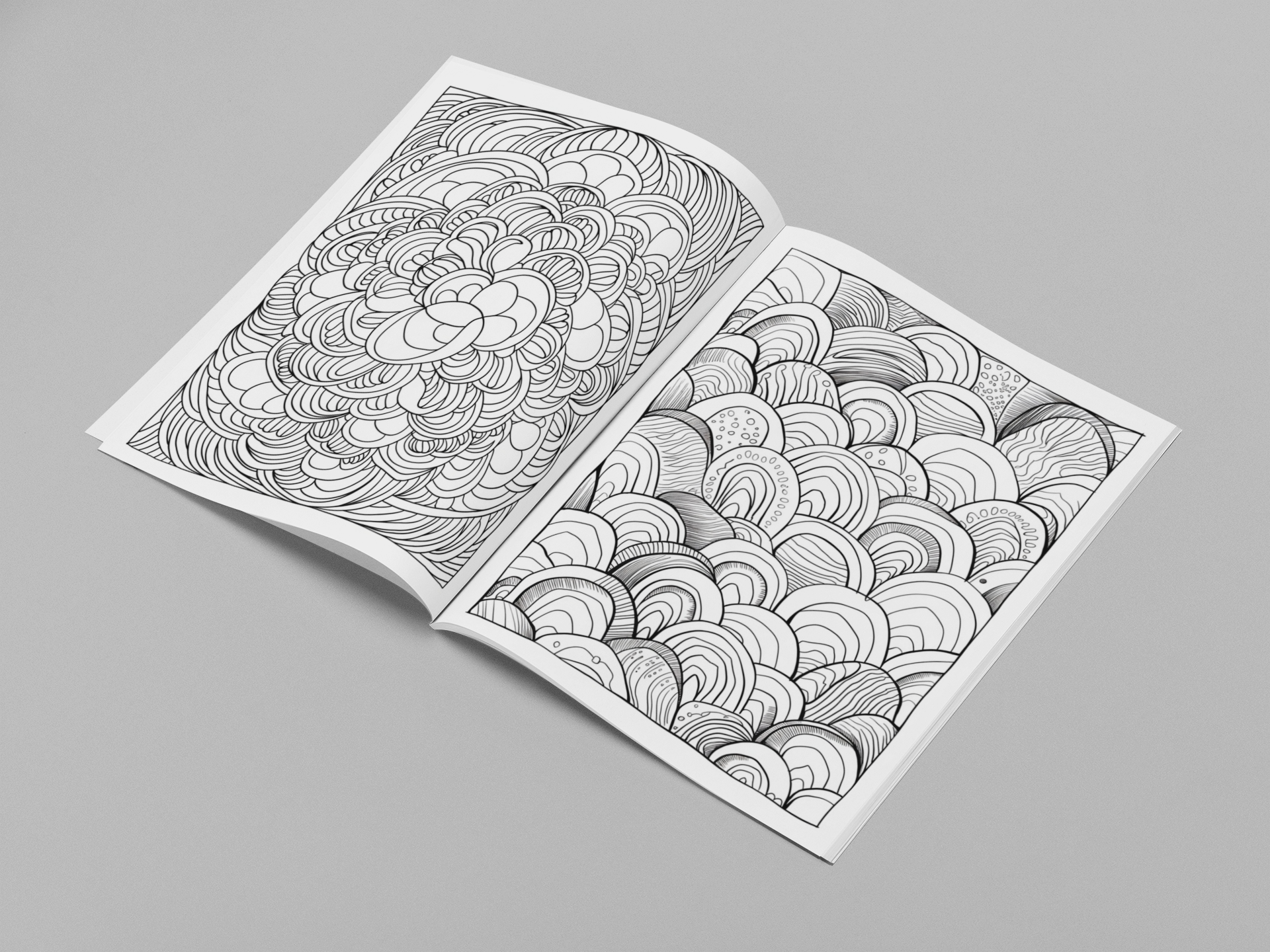 Line & Loop: Playful Patterns for Relaxing Coloring