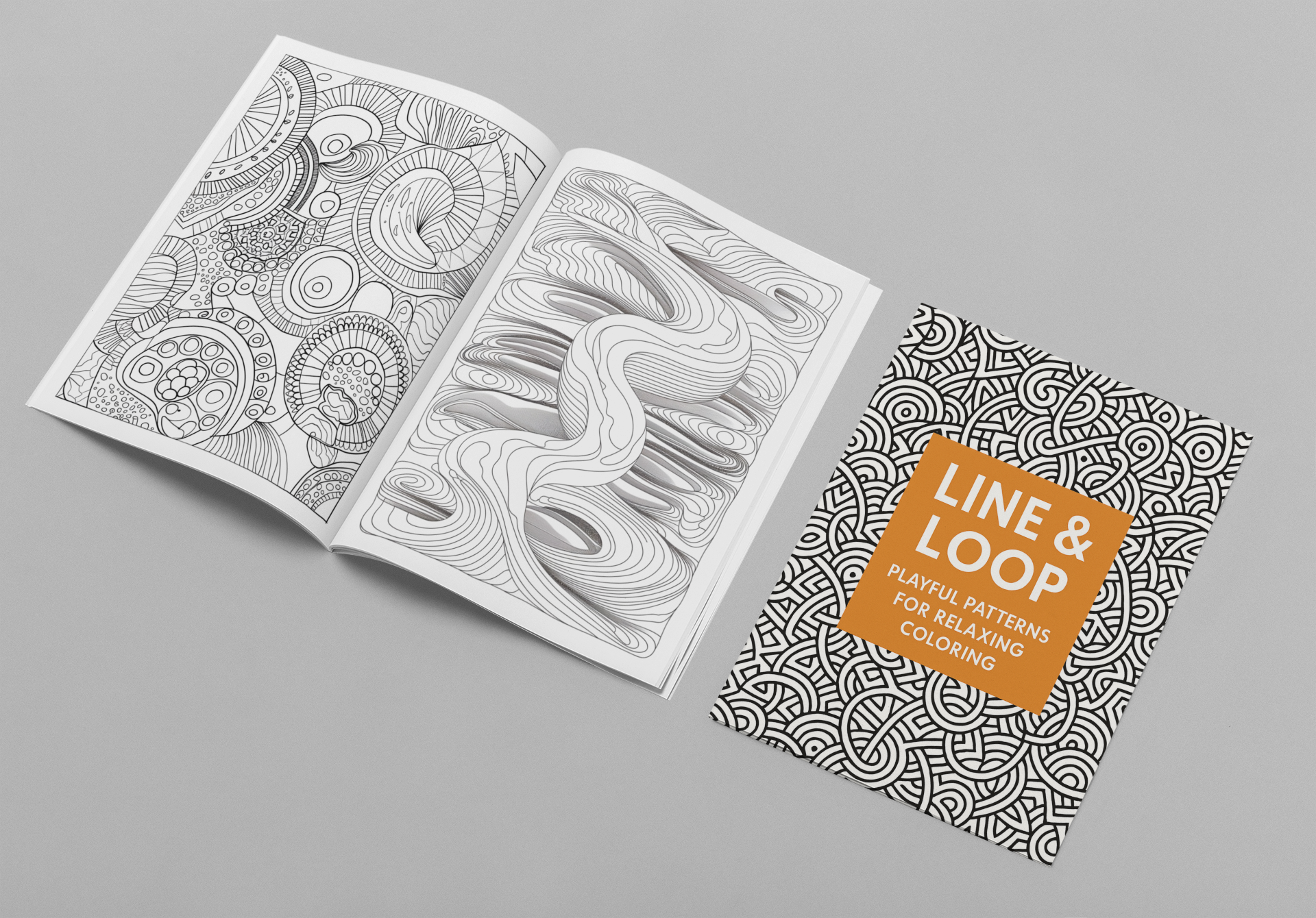Line & Loop: Playful Patterns for Relaxing Coloring