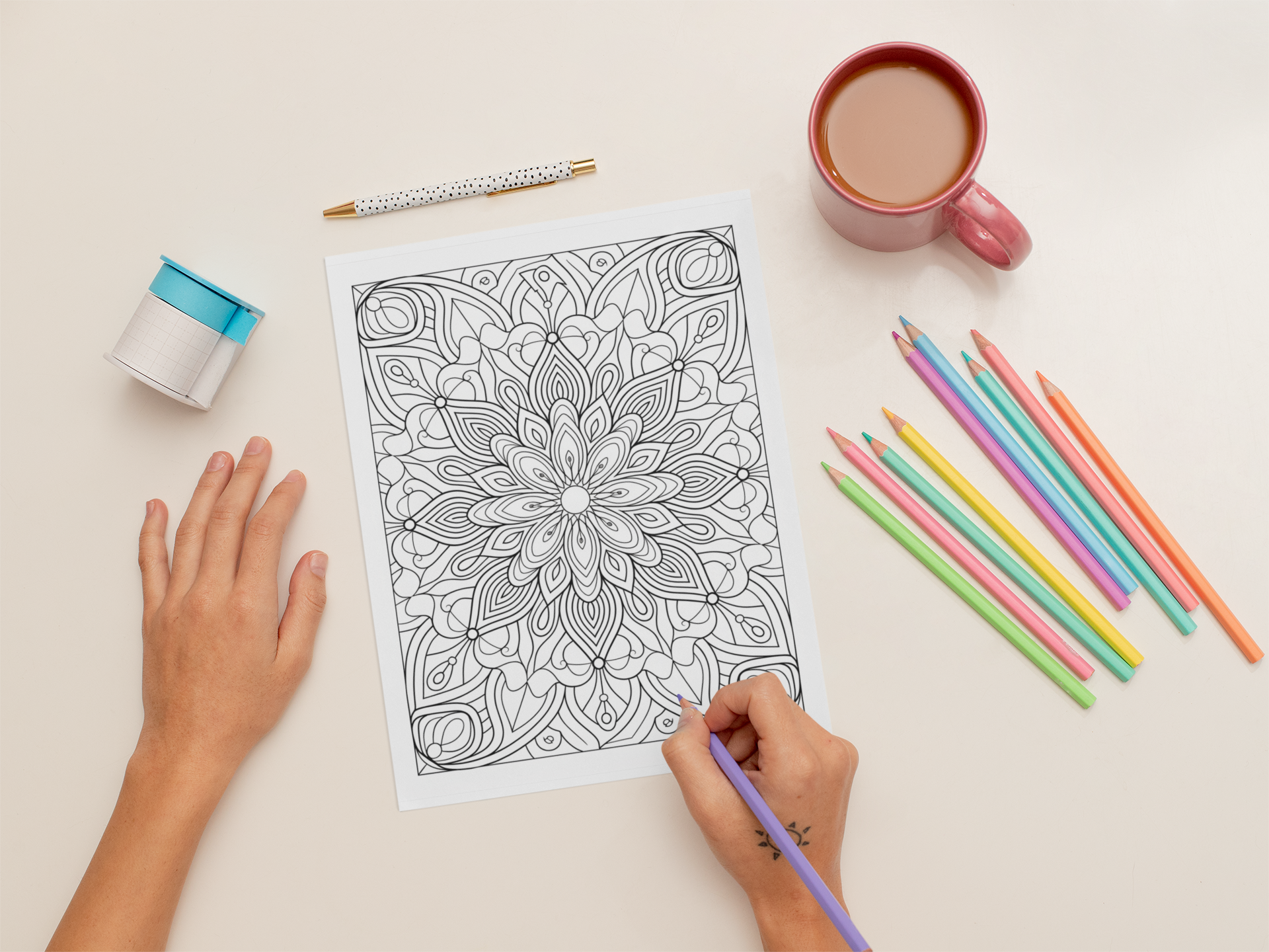 Mandala Coloring Collection — 100 Pages for Adults