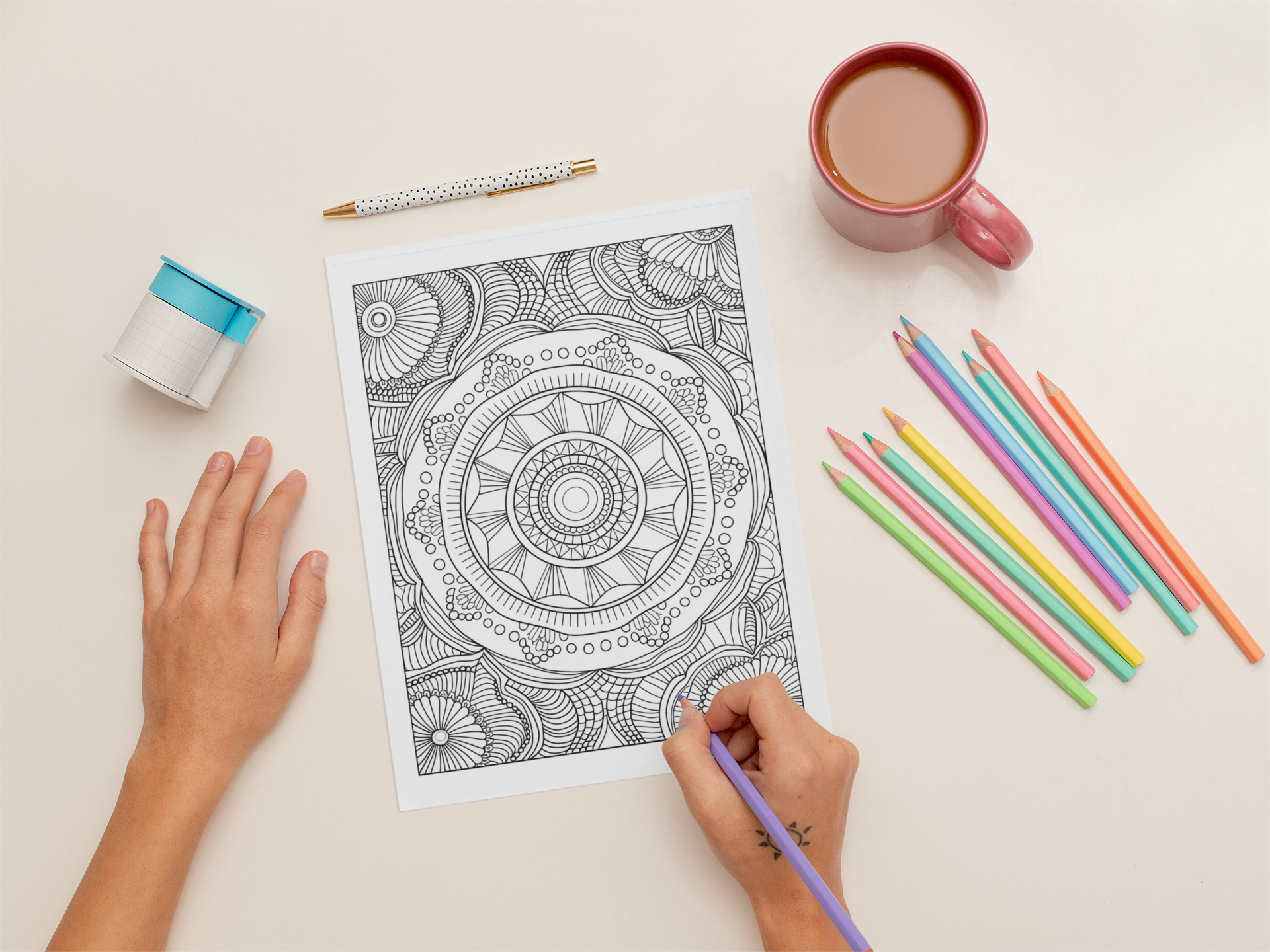 Mandala Magic: A Journey of Color and Calm