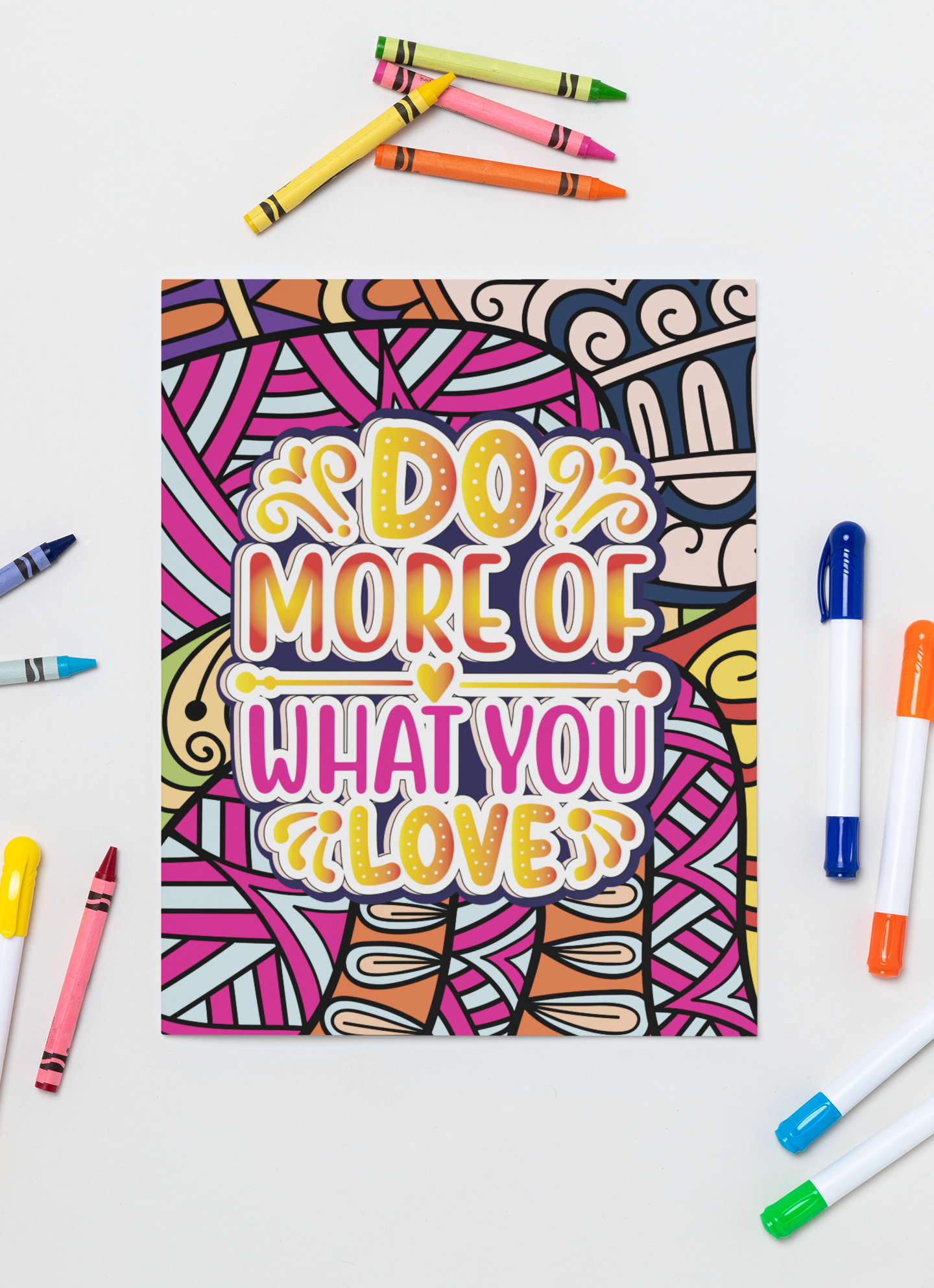 Motivation & Mindfulness: 100 Quote Coloring Pages for Adults