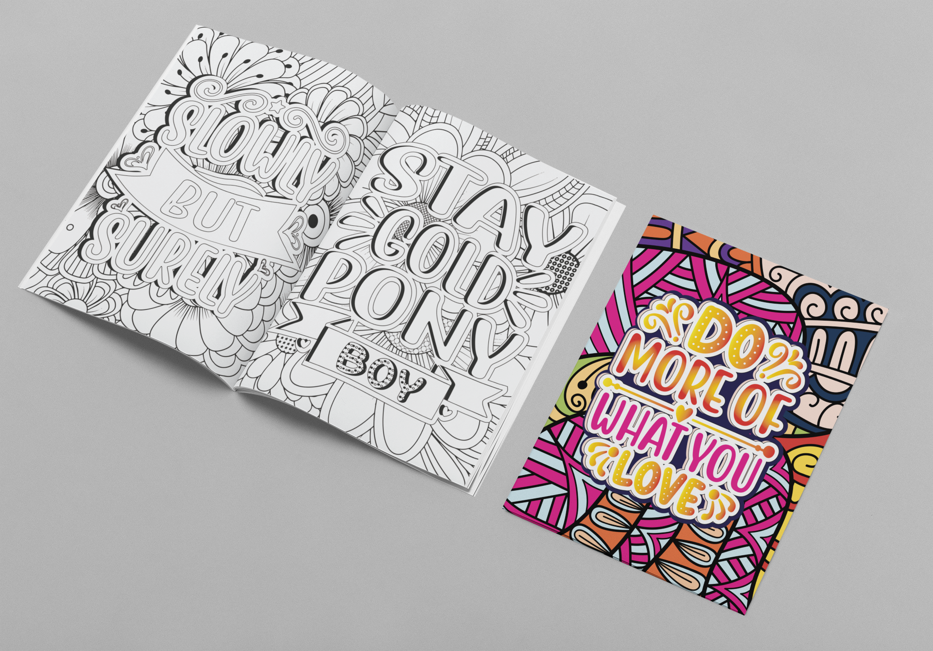 Motivation & Mindfulness: 100 Quote Coloring Pages for Adults
