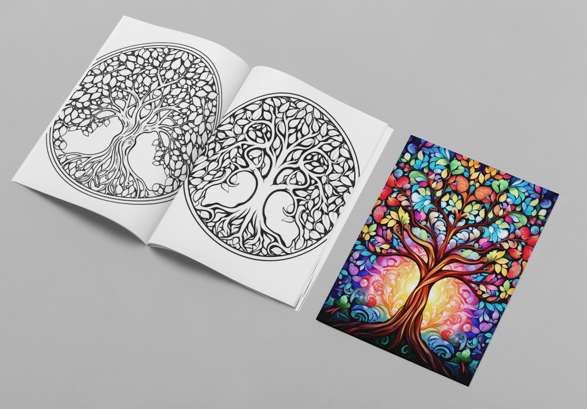 Tree Mandala Coloring Book – 220 Unique Pages