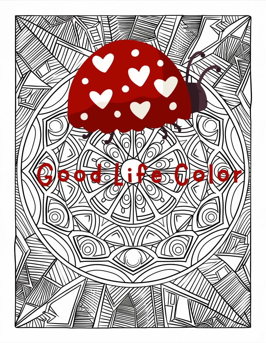 Good Life Color mandala coloring page (printable) — page 10