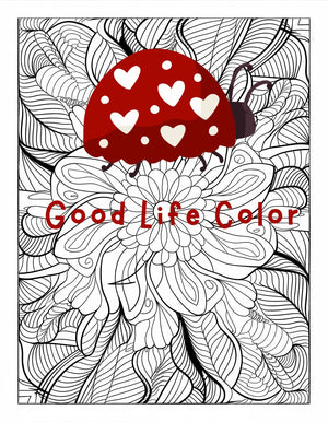 Good Life Color mandala coloring page (printable) — page 100