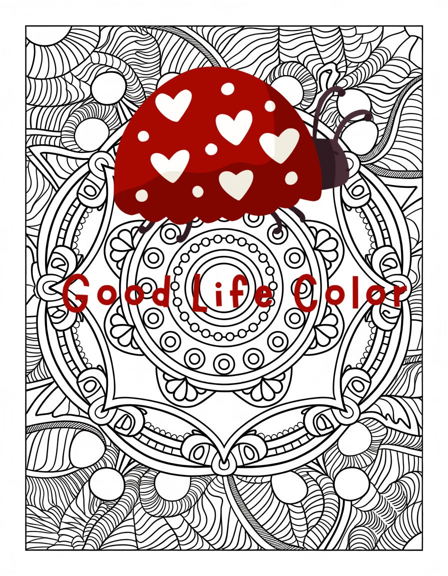 Good Life Color mandala coloring page (printable) — page 12