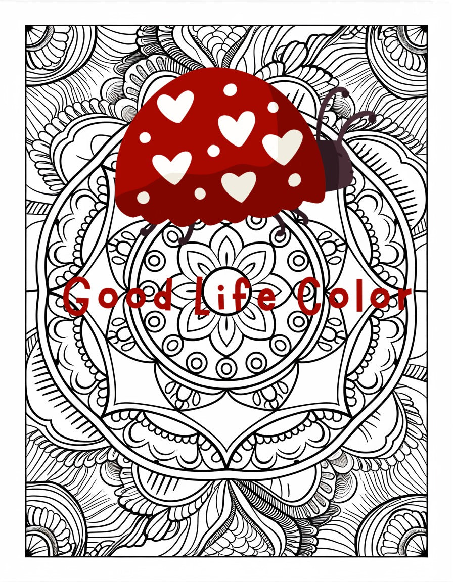 Good Life Color mandala coloring page (printable) — page 13