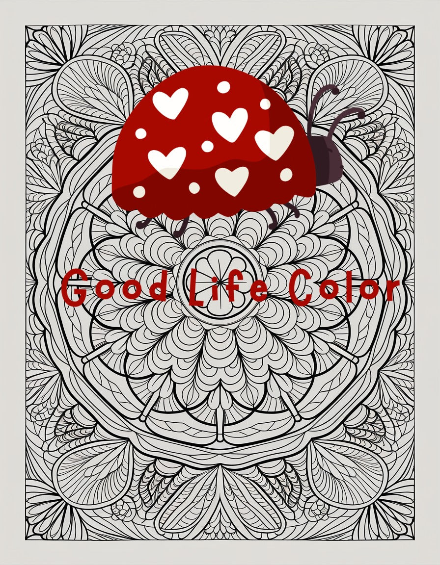 Good Life Color mandala coloring page (printable) — page 16