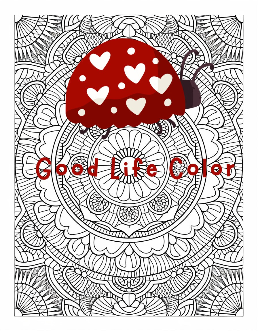 Good Life Color mandala coloring page (printable) — page 20