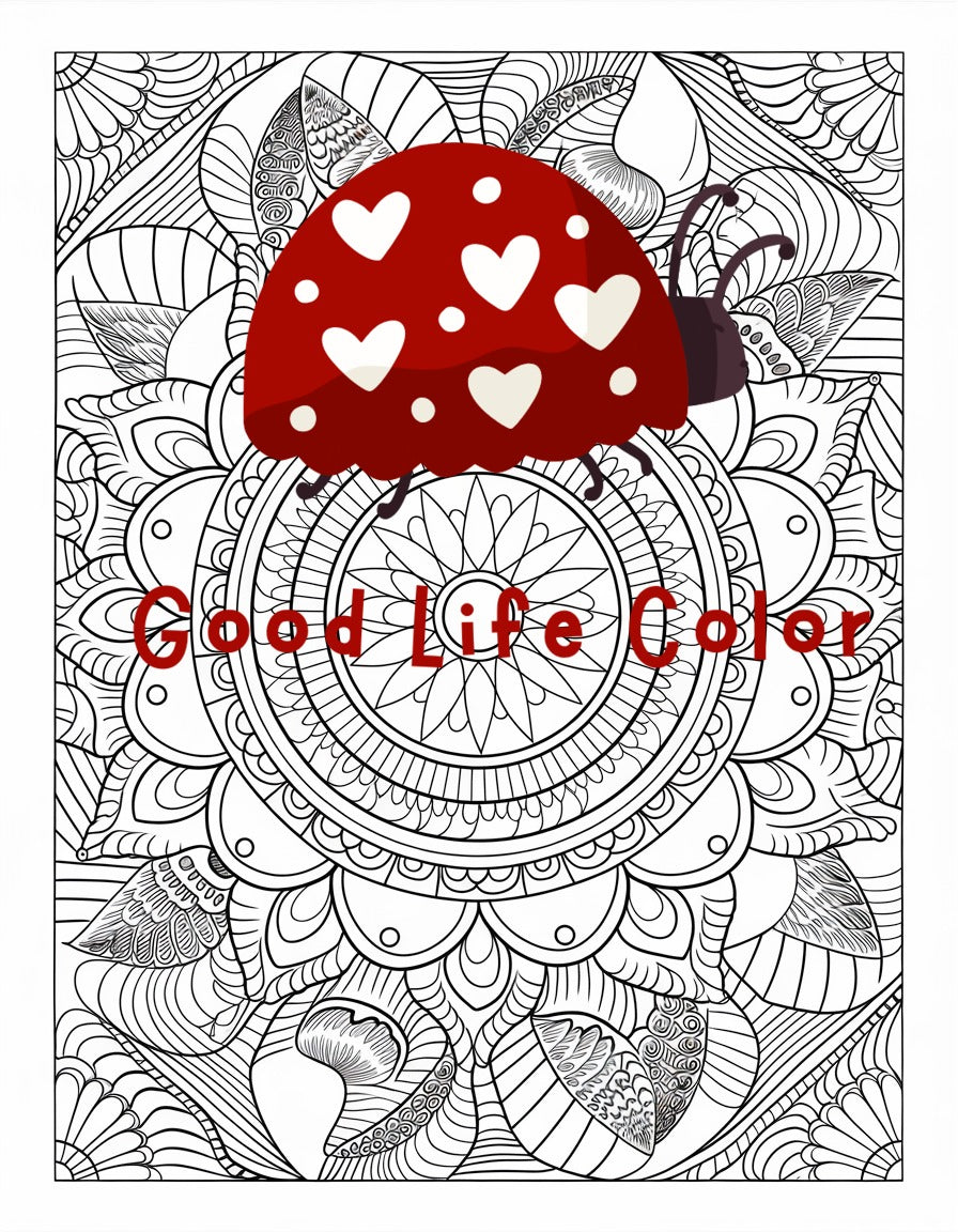 Good Life Color mandala coloring page (printable) — page 21