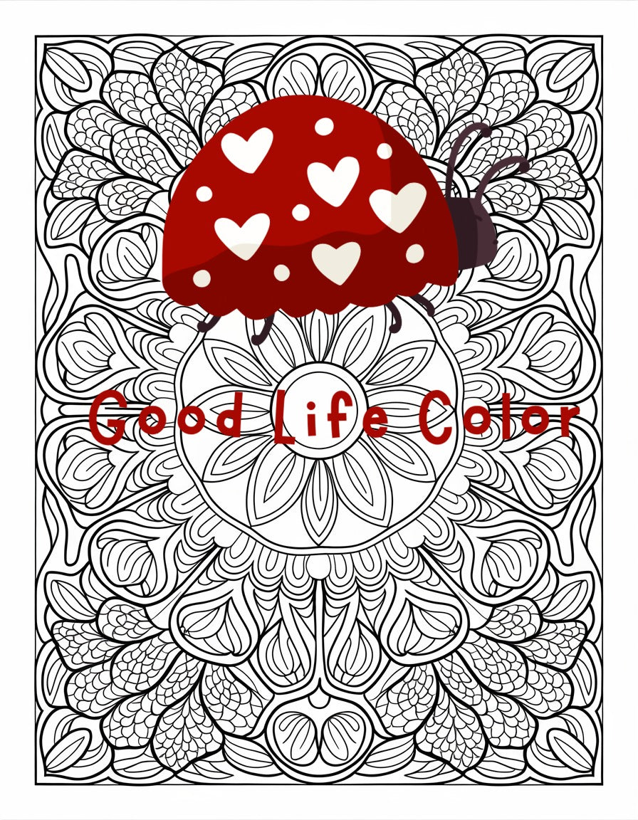 Good Life Color mandala coloring page (printable) — page 31