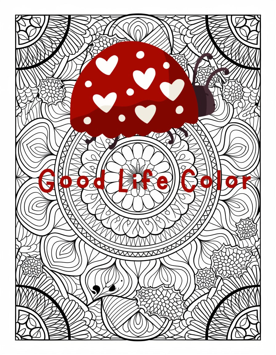 Good Life Color mandala coloring page (printable) — page 35
