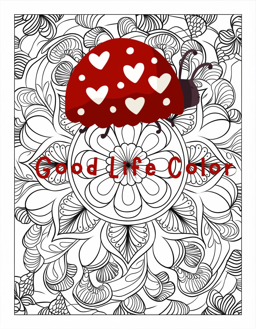 Good Life Color mandala coloring page (printable) — page 49