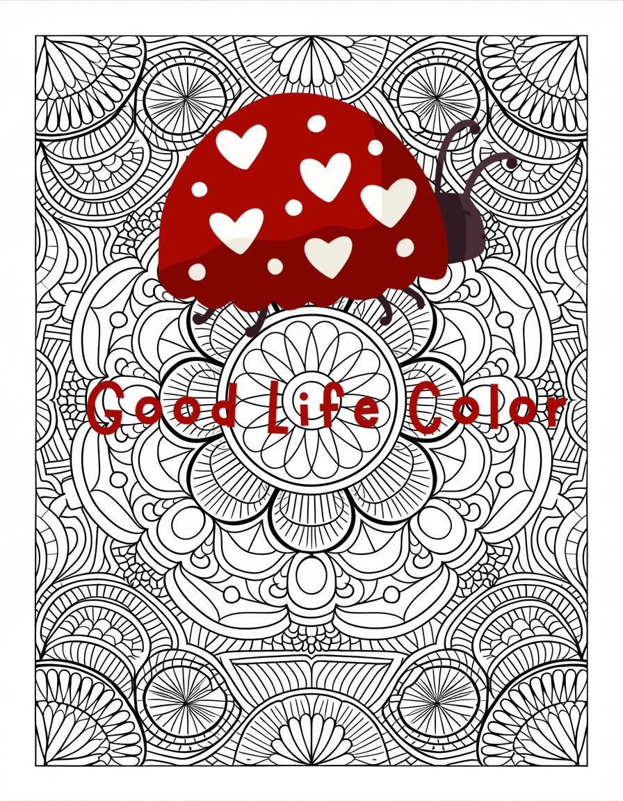 Good Life Color mandala coloring page (printable) — page 56