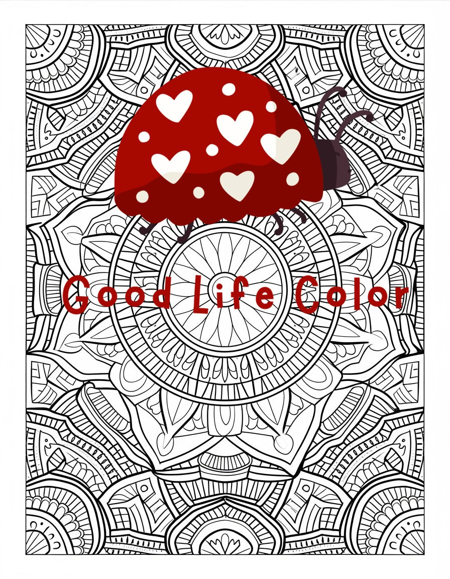 Good Life Color mandala coloring page (printable) — page 57
