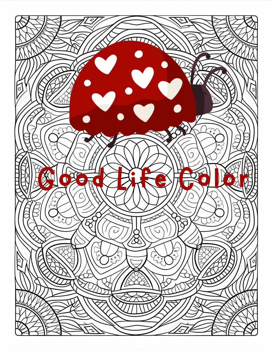 Good Life Color mandala coloring page (printable) — page 58
